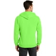 thumbnail image 2 of Port & Company Full Zip Hooded Sweatshirt (PC78ZH) Neon Green, 4XL, 2 of 2