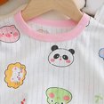thumbnail image 4 of TOWED22 Toddler Baby Girl Fall Winter Clothes Outfits Funny Print Graphic Girl Fall Sweatshirt Pant Set Size:5-6 Y ,Color:Dark Blue, 4 of 4