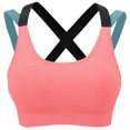 thumbnail image 2 of Women's Sports Bras Sports Bra Push-Up Yoga Fitness Sports Bra With Removable Chest Pad Sports Bra Pink L, 2 of 3