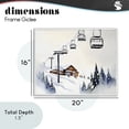 thumbnail image 4 of Stupell Industries Rustic Lodge Ski Lodge Lift Scenery White Framed Giclee Art, 20 x 16, by Arlington Prints, 4 of 8