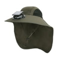 thumbnail image 1 of Naiovety Sombrero solar para actividades al aire libre con repelente al agua, sombrero de pesca, sombrero de pescador, sombrero para el sol con Escalada Verde, 1 of 6
