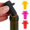 thumbnail image 1 of 1 tapón de silicona para botellas, tapón para vino, tapón para verter vino, tapas de silicona, bonito sombrero de copa, barra de corcho de gel para mantener la frescura, 1 of 2