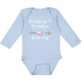 thumbnail image 3 of Inktastic Grandma and Grandpa Love Me Heart Grandchild Boys or Girls Long Sleeve Baby Bodysuit, 3 of 5