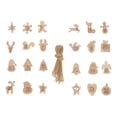 thumbnail image 1 of MasteelfCA 1 Set Christmas Carving Number Pendant Christmas Wooden Sign Number Sign, 1 of 7