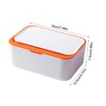 thumbnail image 3 of Caja de almacenamiento de pañuelos reutilizable con tapa de gran capacidad a prueba de polvo dispensador de toallas organizador hogar para sala de estar coches naranja Inevent HA012032-03B, 3 of 7