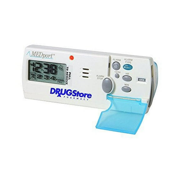 MEDport Medglider System 1 With Talking Timer Alarm Pill Box Daily Rem