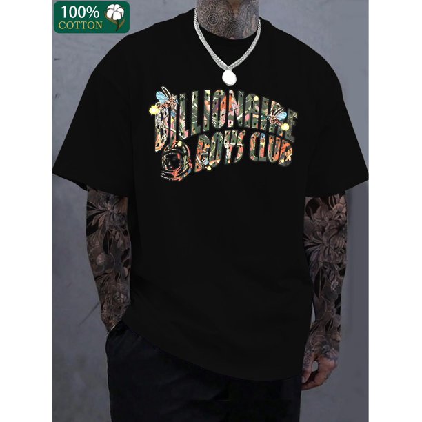 Creative fashion monogram print, boutique 220g thickened cotton T-shirt, men's fashion casual cotton T-shirt, short-sleeved crewneck T-shirt, Casual Sporty Tee, Comfy Tee