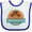 White and Royal, variant on Inktastic Cabo San Lucas Beach Vacation Boys or Girls Baby Bib