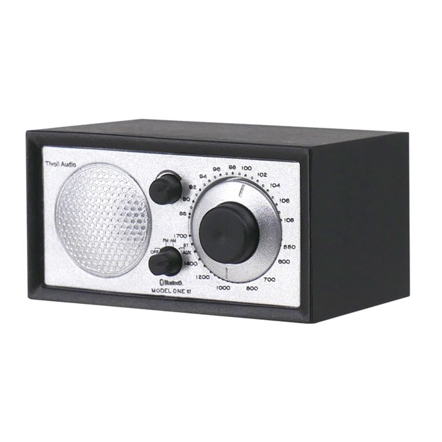 Accesorios de decoración para casa de muñecas con modelo de radio en miniatura Negro