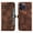 Brown, variant on For iPhone 13 Pro Wallet Case Full Coverage 360° Protection Magnetic Closure Card Slots Kickstand PU Leather Shockproof Dustproof Lightweight Luxury Case for Women or Men,Blue