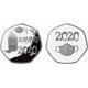 thumbnail image 1 of 2 Pcs 'I Survived 2020' Lucky Coin Survivor Commemorative Coins,Gold/Silver Plated Commemorative Coin Collectors,Lucky Survival I am Still Alive 2020, 1 of 3