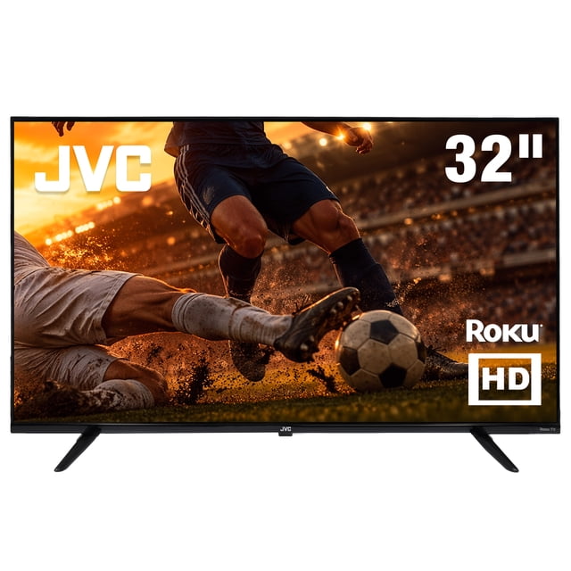 JVC Smart TV 32 pulgadas HD LED Roku TV Dolby Audio WiFi 3 HDMI 1 USB AV Netflix YouTube Prime Video Modelo S132R_05