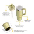 thumbnail image 3 of RTIC 16 oz Ceramic Lined Road Trip Tumbler, Leak-Proof Covered Straw Lid, 2 Pack, Sunlight Glitter, 3 of 7