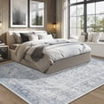 thumbnail image 3 of Alfombra Lavable Tosuoka Azul 244x305 cm Suave Vintage Resistente a Manchas, 3 of 9
