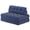 Navy Blue, variant on JustSmart Convertible Corduroy Folding Sofa Bed, Full Size Futon Sleeper Chair with Headrest & Lumbar Pillow, Portable Fold Out Guest Bed Mattress for Living Room, Apartment, Beige