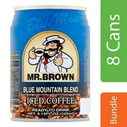 (8 pack) (8 Cans) Mr. Brown Blue Mountain Blend Iced Coffee, 8.12 Fl Oz
