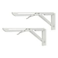 thumbnail image 1 of Floating Shelf Bracket, 34cm/13.39in Collapsible Shelf Bracket 2pcs Cold Rolled Steel  For RV For Boat, 1 of 8