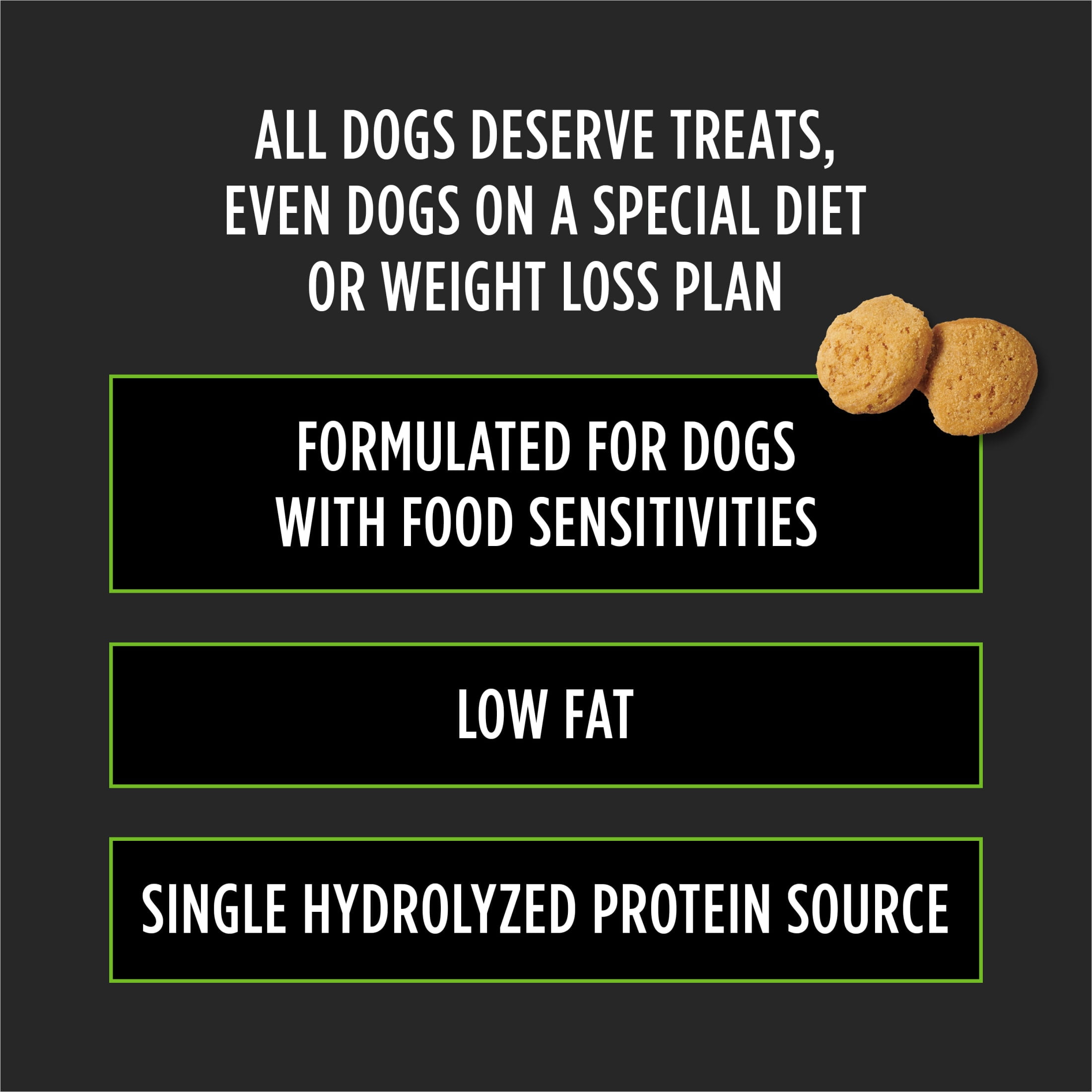 Purina Pro Plan Veterinary Diets Gentle Snackers Hydrolyzed Plus Low Fat Dog Treat, 8 oz.