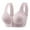 Light Purple, variant on Women's Fixed Cup Front Buckle Underwear for The Elderly Plus Size Bra Without Underwire Thin Tank Top Bra Wireless Bras Orange 36