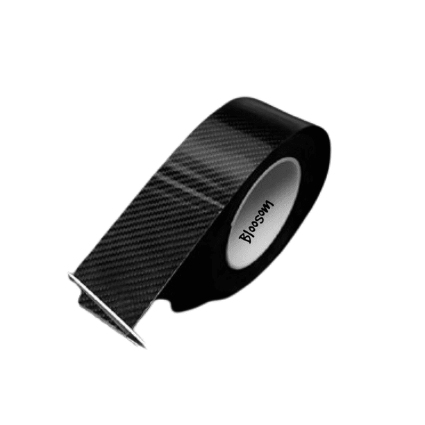 Vinil Automotriz Bloosom Fibra De Carbono Impermeable 30cmx300cm 7d Negro