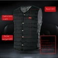 thumbnail image 5 of Herrnalise Outdoor Warm Clothing Heated For Riding Skiing Fishing Charging Via Heated Coat Black, 5 of 6