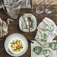 thumbnail image 6 of LQCrafK Round Placemats Set of 6,  Place Mats for Dining Table, Washable Vinyl Placemats, Silver, 6 of 7