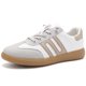 thumbnail image 3 of Zapatos para mujeres caminantes casuales sin deslizamiento de zapatillas de tenis para deportes al aire libre (39) caqui, 3 of 9