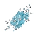 thumbnail image 4 of Rongfmy Épingle à Cheveux de Mariée Mode pour Tous Types de Cheveux Léger pour Fête Coiffe Bleue, 4 of 9