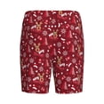 thumbnail image 2 of Lsque Festive Reindeer Mens Sleep Pajama Shorts,Short Pajama Pants, Cotton Ultra-Soft Knit-Small, 2 of 9