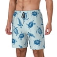 thumbnail image 1 of Balery Turtle Bañador para hombre, shorts de playa de secado rápido con entrepierna y forro de compresión-X-Large, 1 of 6