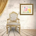 thumbnail image 3 of Goldberger, Jennifer 14x12 Gold Ornate Wood Framed with Double Matting Museum Art Print Titled - Pastel Luxe III, 3 of 4