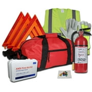 All-in-One DOT OSHA ANSI Safety Kit with 5lb 3A40BC Fire Extinguisher