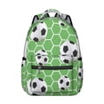 thumbnail image 1 of Football Baseball Students Backpack Sports Ball Game School Bag with Soccer Basketball Print, Durable and Adjustable Strap for Training, 1 of 4