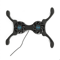 Foldable Cooling Pad Laptop Cooler with Double Fans Stand USB Powered for 7-15 Inch Notebook