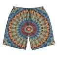 thumbnail image 4 of Bixox Men's Round Mandala printing Casual Classic Fit Short Summer Beach Shorts, 4 of 6