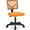 Classic Orange, variant on Armless Low Back Mesh Ergonomic Small Office Task Chair, Swivel Rolling Wheels Lumbar Support Desk Chair Black for Home Bedroom Study Student Adults