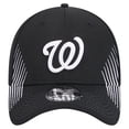 thumbnail image 2 of Men's New Era Black Washington Nationals Active Dash Mark 39THIRTY Flex Hat, 2 of 6