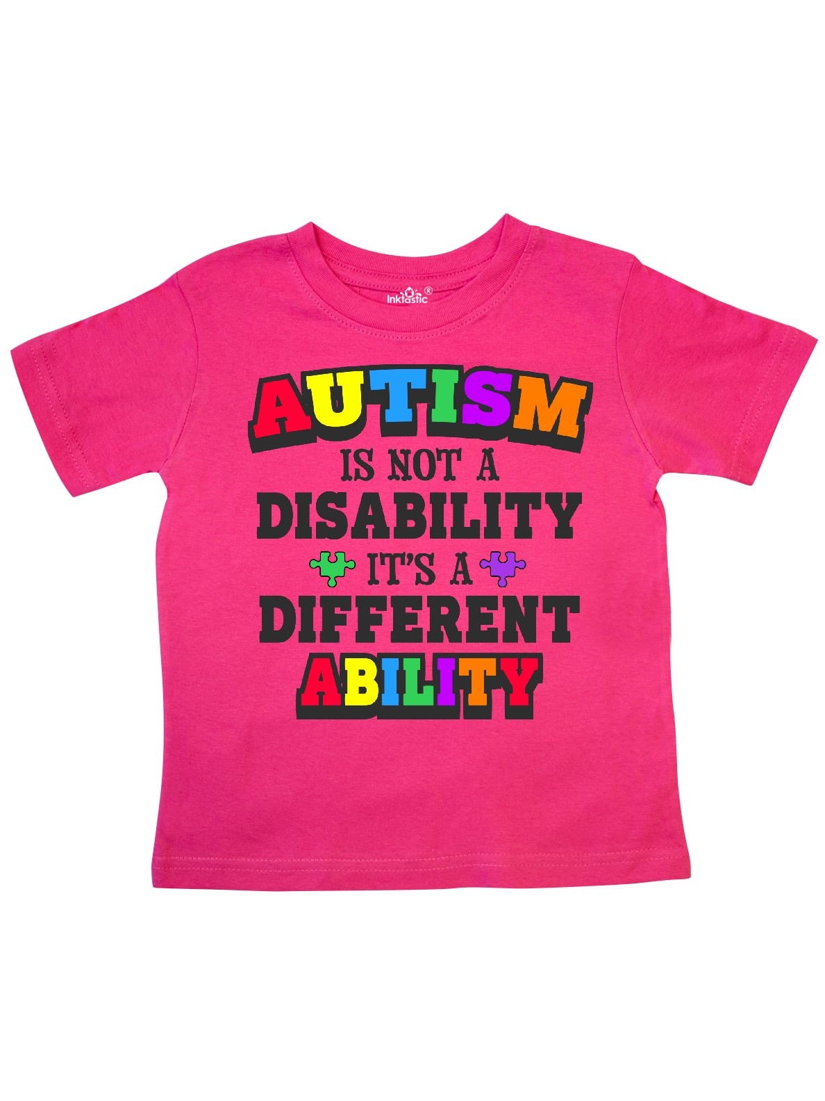 INKtastic - Autism is not a Disability it's a Different Ability Toddler T-Shirt - Walmart.com