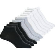 Angle View: Gildan Ladies Cushioned Sole Comfort Toe Lowcut Socks, 10-pack