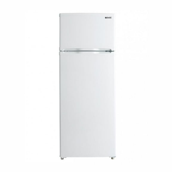 Bevoi BVIREF7W 7.3CF Top Freezer Apartment Size Refrigerator in White