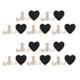 thumbnail image 2 of Mini Blackboard, Pequeña Pizarra, 10pcs Art Craft Ornament Fiestas de Cumpeados para Señales de Bod Decoraciones de Eventos Tarjetas de Lugar, 2 of 7