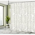 thumbnail image 5 of Ambesonne Floral Shower Curtain, Nostalgia Circles Dots, 69"Wx75"L, Warm Taupe Cocoa, 5 of 5