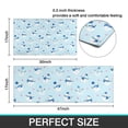 thumbnail image 7 of Light Blue Christmas Snowman Pattern Kitchen Rugs Sets Of 2,Anti Fatigue Kitchen Mat Rugs Non Slip Washable,Decorative Kitchen Floor Mats for Kitchen,Sink,Laundry,17"x30"+17"x47", 7 of 7