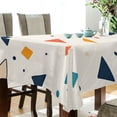 thumbnail image 5 of Yayeee Tablecloths 60" x 60" Rectangle Wrinkle Resistant Party Table Cover, Beige Simple Shapes, 5 of 8