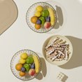 thumbnail image 4 of Decorative Fruit Tray Bowl, Round Footed Dessert Display Stand Dish Holder Snacks Fruit Basket Bowl for Farmhouse Kitchen Breads Snacks Home Ornaments[Transparent], 4 of 9