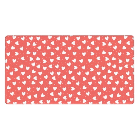 ZICANCN Gaming Mouse Pad, Hand Drawn Love Large Mouse Mat Desk Pad, Keyboard Mouse Mat, 15.8x29.5 inch