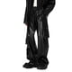 thumbnail image 1 of Pantalones anchos de cuero negro para mujer: bolsillos utilitarios, material PU, pantalones de moda/casuales, tallas M-XXXL, diseño versátil, 1 of 5