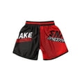 thumbnail image 4 of iiniim Kids Boys Muay Thai Shorts Boxing Kickboxing MMA Training Trunk Satin Fight BJJ Grappling Shorts Bottoms A Type C 15-16, 4 of 7