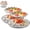 2pc, variant on 2-Tier Seafood Tower, Silver Tiered Serving Tray with Oyster Platter, Stainless Steel Round Seafood Serving Tray and Dessert Stand for Shrimp, Raw Bar, Buffet, Restaurant, Banquet (3PC)