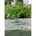 thumbnail image 3 of 14K White Gold Plated Round Cut 1 Ct Simulated Black Diamond Enhancer Wrap Ring, 3 of 4